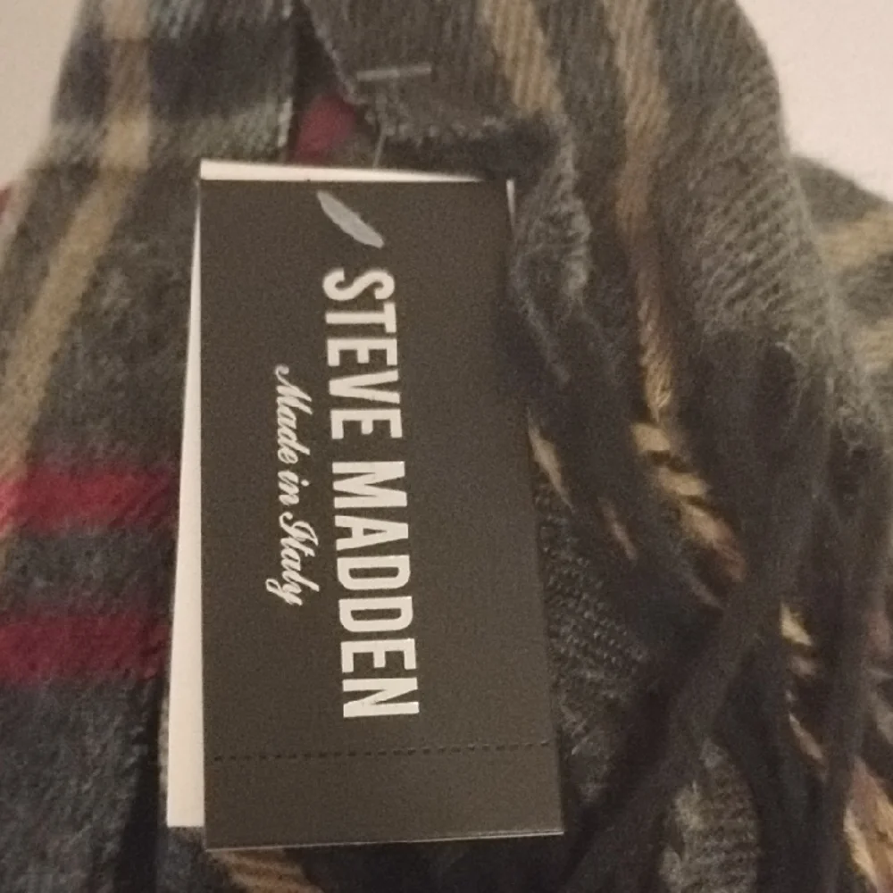 Steve Madden Multicolor Plaid Scarf